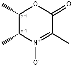 2H-1,4-Oxazin-2-one, 5,6-dihydro-3,5,6-trimethyl-, 4-oxide, (5R,6S)-rel- (9CI) Struktur