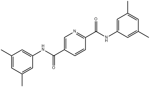 2-N,5-N-bis(3,5-dimethylphenyl)pyridine-2,5-dicarboxamide Struktur