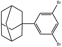 Tricyclo[3.3.1.13,7]decane, 1-(3,5-dibromophenyl)- Struktur