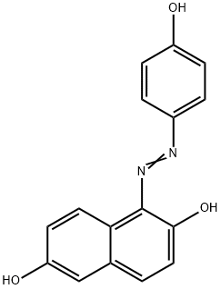 2,6-Naphthalenediol, 1-[2-(4-hydroxyphenyl)diazenyl]- Struktur