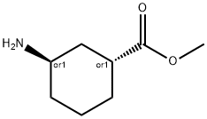 Cyclohexanecarboxylic acid, 3-amino-, methyl ester, (1R,3R)-rel- (9CI) Struktur