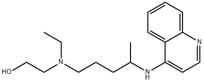 Ethanol, 2-[ethyl[4-(4-quinolinylamino)pentyl]amino]- Struktur