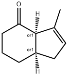 4H-Inden-4-one, 1,3a,5,6,7,7a-hexahydro-3-methyl-, (3aR,7aR)-rel- (9CI) Struktur