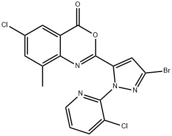 4H-3,1-Benzoxazin-4-one, 2-[3-bromo-1-(3-chloro-2-pyridinyl)-1H-pyrazol-5-yl]-6-chloro-8-methyl-