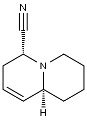 2H-Quinolizine-6-carbonitrile,1,3,4,6,7,9a-hexahydro-,(6R,9aS)-rel-(9CI) Struktur