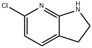 1H-Pyrrolo[2,3-b]pyridine, 6-chloro-2,3-dihydro- Struktur