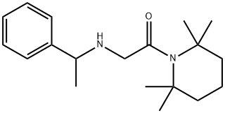 1-[N-(α-Methylbenzyl)glycyl]-2,2,6,6-tetramethylpiperidine Struktur