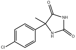 2,4-Imidazolidinedione, 5-(4-chlorophenyl)-5-methyl- Struktur