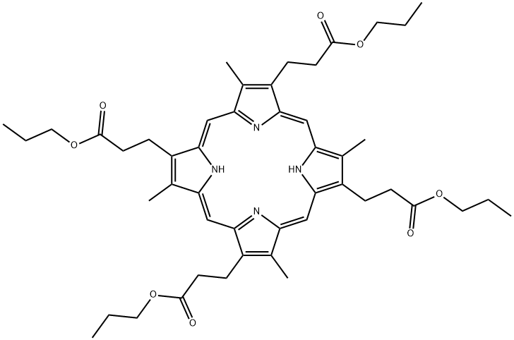 COPROPORPHYRIN I N-PROPYL ESTER FROMBOVI NE PORPHYR Struktur