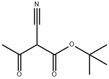 Butanoic acid, 2-cyano-3-oxo-, 1,1-dimethylethyl ester Struktur