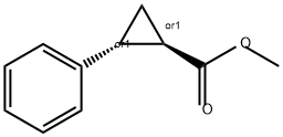 rel-(1R*,2R*)-2-Phenylcyclopropane-1-carboxylic acid methyl ester Struktur