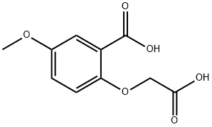 Benzoic acid, 2-(carboxymethoxy)-5-methoxy- Struktur