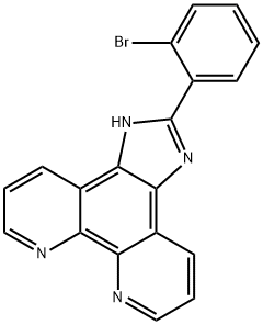 2-(2-broMophenyl)iMidazole[4,5f][1,10]phenanthroline Struktur