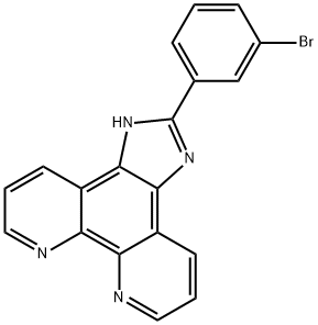 2-(3-broMophenyl)iMidazole[4,5f][1,10]phenanthroline Struktur