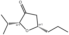 3(2H)-Furanone,dihydro-2-(1-methylethyl)-5-propyl-,(2R,5S)-rel-(9CI) Struktur