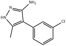 4-(3-chlorophenyl)-3-methyl-1H-pyrazol-5-amine(SALTDATA: HBr) Struktur