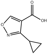 4-Isoxazolecarboxylicacid,3-cyclopropyl-(9CI) Struktur