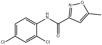 3-Isoxazolecarboxamide, N-(2,4-dichlorophenyl)-5-methyl- Struktur