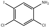 Benzenamine, 2,4-dichloro-5-iodo- Struktur