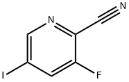 2-Pyridinecarbonitrile, 3-fluoro-5-iodo- Struktur