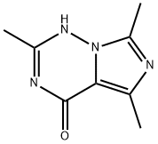 2,5,7-trimethyl-3H,4H-imidazo[4,3-f][1,2,4]triazin-4-one Struktur