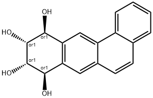 (8R,9S,10R,11S)-rel-8,9,10,11-Tetrahydrobenz[a]anthracene-8,9,10,11-tetrol Struktur