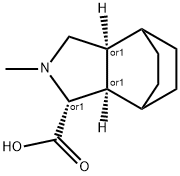 4,?7-?Ethano-?1H-?isoindole-?1-?carboxylic acid, octahydro-?2-?methyl-?, (1R,?3aS,?7aR)?-?rel- Struktur