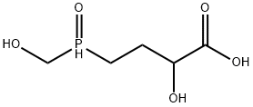 2-Hydroxy-4-(hydroxymethylphosphoryl) Butanoic acid Structure