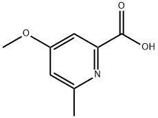 2-Pyridinecarboxylic acid, 4-methoxy-6-methyl- Struktur