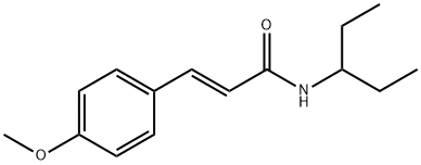 2-Propenamide, N-(1-ethylpropyl)-3-(4-methoxyphenyl)-, (2E)- Struktur