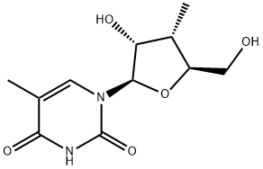 3'-Deoxy-3'--C-methyl-5-methyluridine Struktur