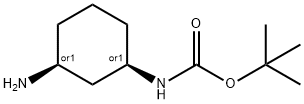 cis-1-N-Boc-1,3-cyclohexyldiamine Struktur