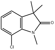 2H-Indol-2-one, 7-chloro-1,3-dihydro-1,3,3-trimethyl- Struktur