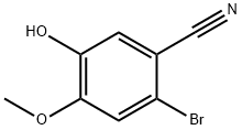 Benzonitrile, 2-bromo-5-hydroxy-4-methoxy- Struktur