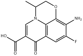 7H-Pyrido[1,2,3-de]-1,4-benzoxazine-6-carboxylic acid, 10-amino-9-fluoro-2,3-dihydro-3-methyl-7-oxo- Struktur