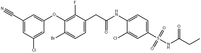 Elsulfavirine Struktur