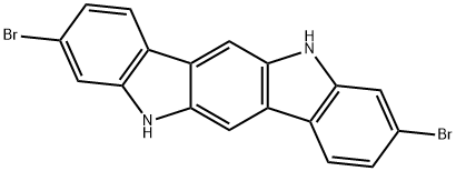 3,9-二溴-5,11-二氫吲哚[3,2-B]咔唑, 882066-02-6, 結(jié)構(gòu)式