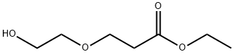 Propanoic acid, 3-(2-hydroxyethoxy)-, ethyl ester Struktur