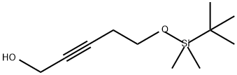 2-Pentyn-1-ol, 5-[[(1,1-dimethylethyl)dimethylsilyl]oxy]- Struktur