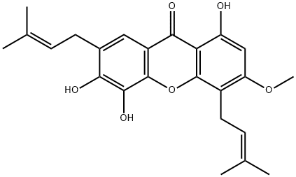 Parvifolixanthone B Struktur