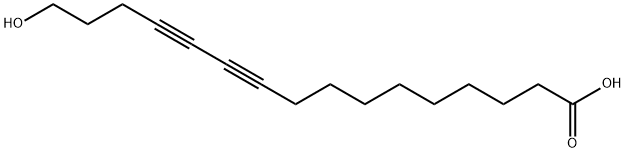 10,12-Hexadecadiynoic acid, 16-hydroxy- Struktur