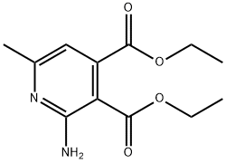 diethyl 2-amino-6-methylpyridine-3,4-dicarboxylate Struktur