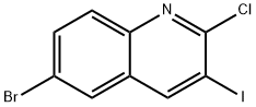 2-chloro-6-bromo-3-iodoquinoline Struktur