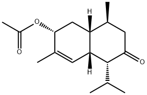 3-Acetoxy-4-cadinen-8-one Struktur