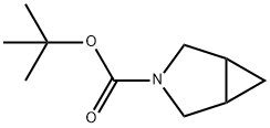 3-Azabicyclo[3.1.0]hexane-3-carboxylic acid, 1,1-dimethylethyl ester Struktur