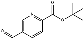 2-Pyridinecarboxylic acid, 5-formyl-, 1,1-dimethylethyl ester Struktur