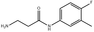 N~1~-(4-fluoro-3-methylphenyl)-beta-alaninamide(SALTDATA: HCl) Struktur