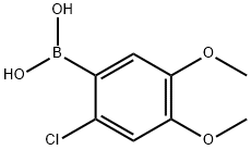 2-Chloro-4,5-dimethoxyphenylboronic acid Struktur