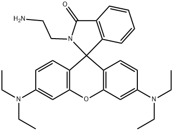 2-(2-aminoethyl) Rhodamine B amide Struktur