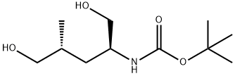 tert-butyl ((2S,4R)-1,5-dihydroxy-4-methylpentan-2-yl)carbamate(WXC09073) Struktur